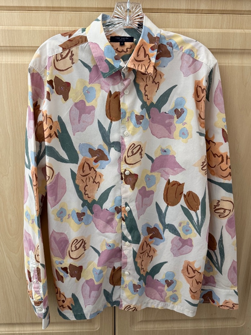 Ted Baker 100% Cotton Long Sleeve Shirt - size 4